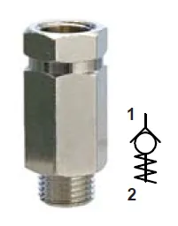 HC140014 Spätný ventil 2xG1/4