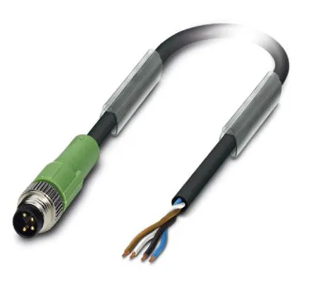 1415542 SAC-4P-M 8MS/1,5-PVC Kábel s konektorom M8/4pin/priamy /voľný koniec kábla, 1,5m