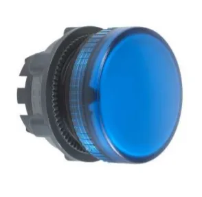 ZB5AV063 
Signálna hlavica – Ø 22 – okrúhla – modrá hladká šošovka