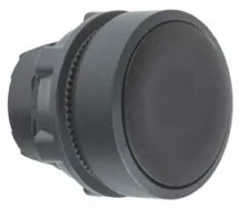 ZB5 AA2  Ovládač stláčaci s návratom,čierny, zarovnaný, nepresvetlený