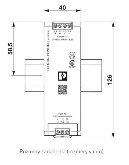 1234302 PS-EE-2G/1AC/24DC/120W/SC - Napájací zdroj