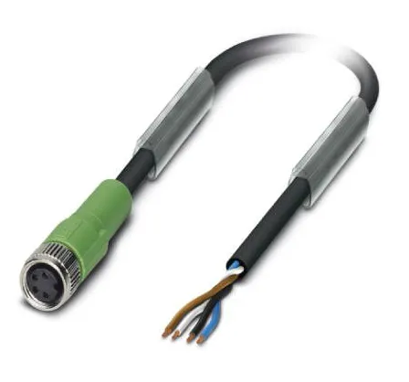 1415551 SAC-4P- 3,0-PVC/M 8FS Kábel s konektorom M8/4pin/priamy /voľný koniec kábla, 3m