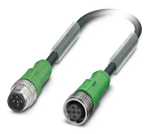 1415697 SAC-5P-M12MS/1,5-PVC/M12FS Kábel s konek. M12/M12, 5pin/5pin,priamy/priamy, 1,5m