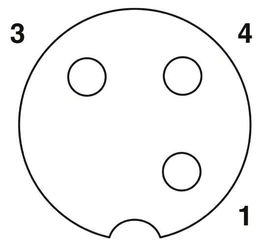 1682414 SAC-3P-M 8MR/3,0-PUR/M12FS Kábel s konektorom M8/M12, 3pin/3pin,uhlový/priamy, 3m