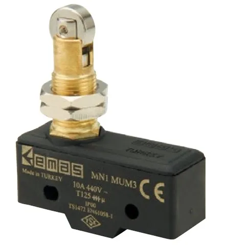 MN2MUM3 Miniatúrny koncový spínač s prepín. kontaktom