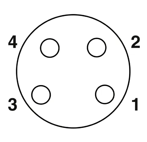 1682265 SAC-4P-M 8MR/0,3-PUR/M 8FR Kábel s konektorom M8/M8, 4pin/4pin,uhlový/uhlový, 0,3m