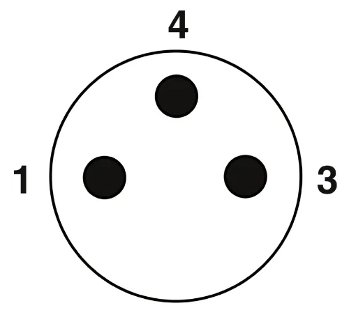 1682414 SAC-3P-M 8MR/3,0-PUR/M12FS Kábel s konektorom M8/M12, 3pin/3pin,uhlový/priamy, 3m