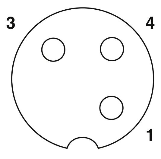 1694512 SAC-3P- 3,0-PUR/M12FR Kábel s konek. M12/3pin, uhlový /voľný koniec kábla, 3m