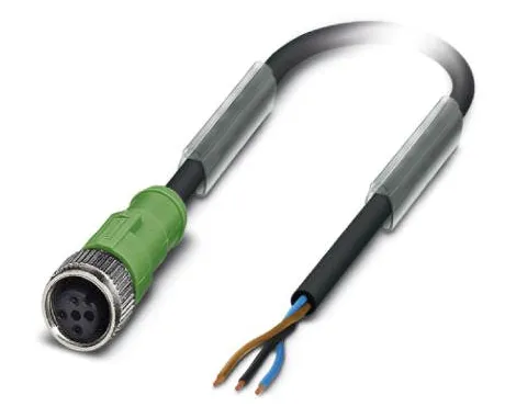 1694499 SAC-3P- 3,0-PUR/M12FS Kábel s konek. M12/3pin/priamy /voľný koniec kábla, 3m