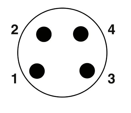 1682265 SAC-4P-M 8MR/0,3-PUR/M 8FR Kábel s konektorom M8/M8, 4pin/4pin,uhlový/uhlový, 0,3m