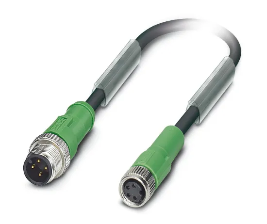 1694936 SAC-4P-M12MS/3,0-PUR/M 8FS Kábel s konek. M12/M8, 4pin/4pin,priamy/priamy, 3m