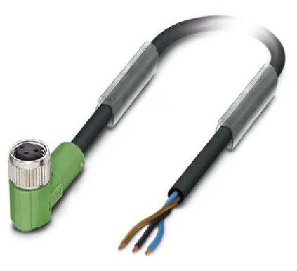 1415872 SAC-3P- 1,5-PVC/M 8FR Kábel s konektorom M8 /3pin,uhlový /voľný koniec kábla, 1,5m