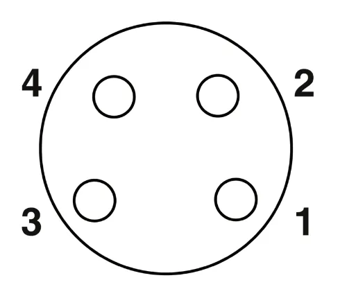 1415556 SAC-4P-M 8MS/0,3-PVC/M 8FS Kábel s konektorom M8/M8, 4pin/4pin,priamy/priamy, 0,3m