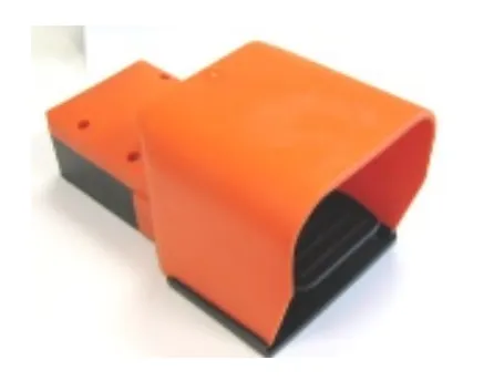 1407535007. P140 G 1/4 5 M PP. Pedálový pneumatický ventil. 5/2 monostabilný,oranžový.