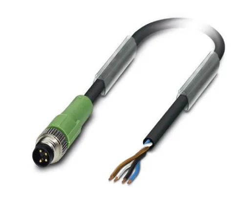 1415543 SAC-4P-M 8MS/3,0-PVC Kábel s konektorom M8/4pin/priamy /voľný koniec kábla, 3m
