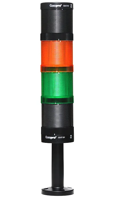 CO STM 70 GRLPB 230 2F. LED maják dvojfarebný s húkačkou