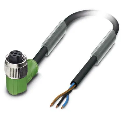 1414552 SAC-3P- 1,5-PVC/M12FR Kábel s konektorom M12 /3pin/uhlový /voľný koniec kábla,1,5m