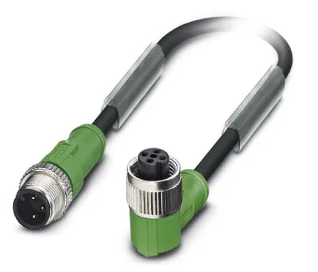 1415520 SAC-3P-M12MS/ 3,0-PVC/M12FR Kábel s konek. M12/M12, 3pin/3pin,priamy/uhlový, 3m