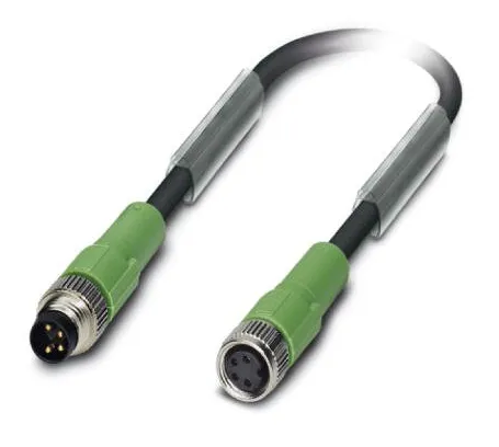 1415558 AC-4P-M 8MS/1,5-PVC/M 8FS Kábel s konektorom M8/M8, 4pin/4pin,priamy/priamy, 1,5m