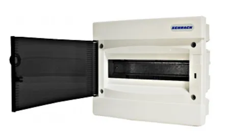 BK080001 Zápustná rozvodnica IP40 1-radová, 1x12modulov, dym.dvere.