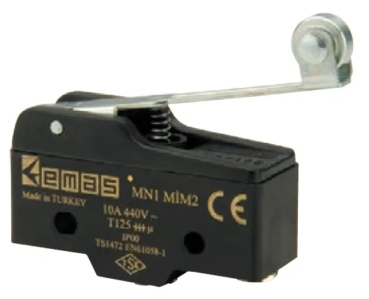 MN1MIM2 Miniatúrny koncový spínač s prepín. kontaktom