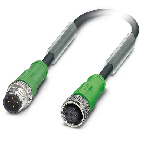 1415611 SAC-4P-M12MS/ 0,3-PVC/M12FS Kábel s konek. M12/M12, 4pin/4pin,priamy/priamy, 0,3m