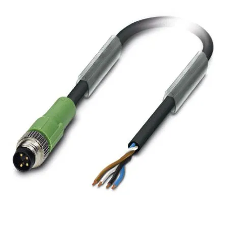1415544 SAC-4P-M 8MS/5,0-PVC Kábel s konektorom M8/4pin/priamy /voľný koniec kábla, 5m