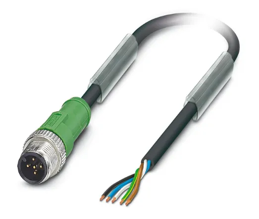 1415675 SAC-5P-M12MS/1,5-PVC Kábel s konektorom M12/5pin/priamy /voľný koniec kábla, 1,5m