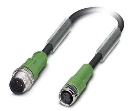 1668797 SAC-3P-M12MS/0,3-PUR/M 8FS Kábel s konek. M12/M8, 3pin/3pin,priamy/priamy, 0,3m