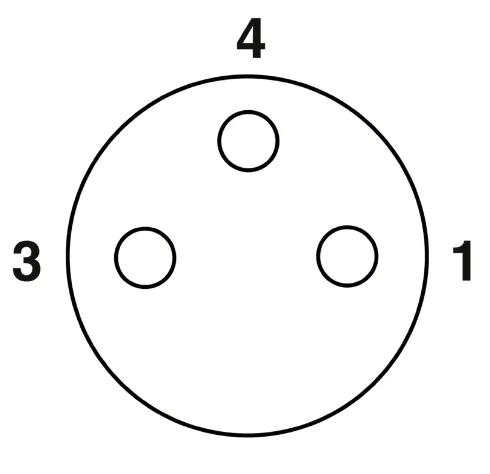 1668797 SAC-3P-M12MS/0,3-PUR/M 8FS Kábel s konek. M12/M8, 3pin/3pin,priamy/priamy, 0,3m