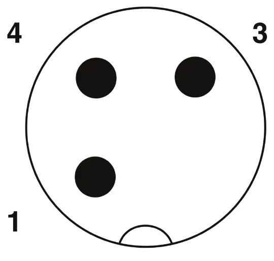 1668797 SAC-3P-M12MS/0,3-PUR/M 8FS Kábel s konek. M12/M8, 3pin/3pin,priamy/priamy, 0,3m