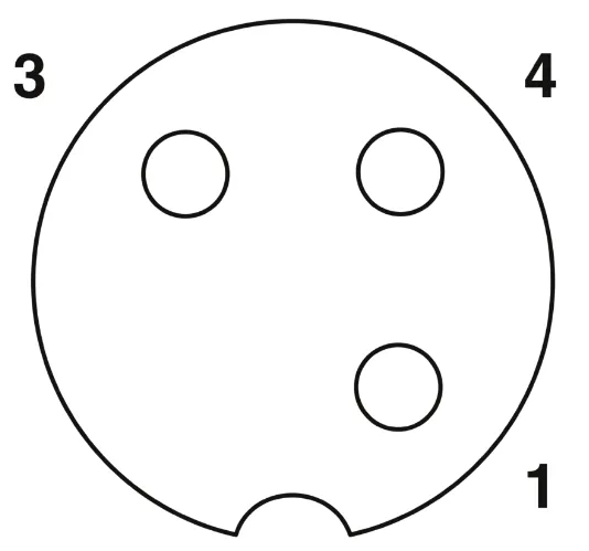 1694402 SAC-3P- 3,0-PUR/M12FR-2L Kábel s konek. M12/3pin, uhlový /voľný koniec kábla, 3m