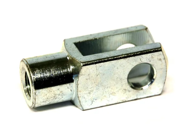 240A032002 Vidlicová koncovka na valec s priemerom 32mm. Závit M10x1,25.