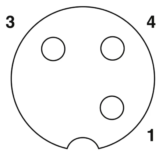 1682375 SAC-3P-M 8MS/3,0-PUR/M12FR Kábel s konek. M8/M12, 3pin/3pin, priamy/uhlový, 3m 5