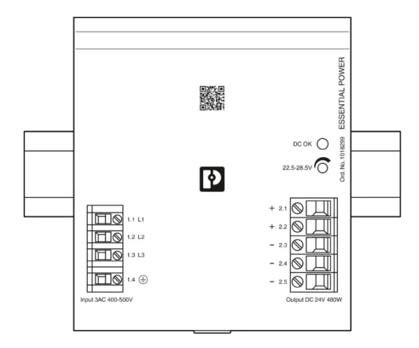 1018299 ESSENTIAL-PS/3AC/24DC/480W/EE - Napájací zdroj