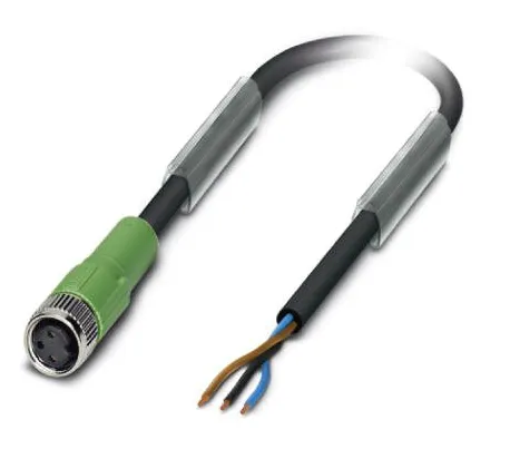 1694101 SAC-3P-10,0-PUR/M 8FS Kábel s konektorom M8/3pin/priamy /voľný koniec kábla, 10m