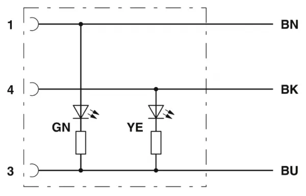 1694198 SAC-3P- 3,0-PUR/M12FS-2L Kábel s konektorom M12/3pin/priamy /voľný koniec kábla,3m