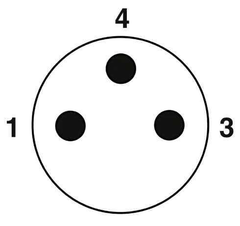 1682375 SAC-3P-M 8MS/3,0-PUR/M12FR Kábel s konek. M8/M12, 3pin/3pin, priamy/uhlový, 3m 4