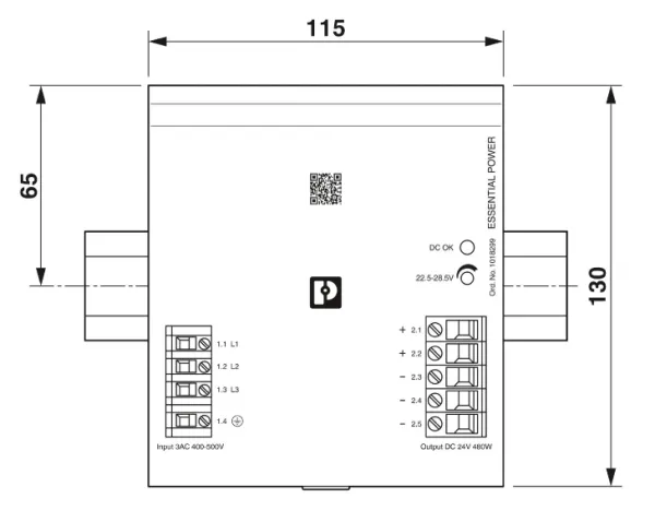 1018299 ESSENTIAL-PS/3AC/24DC/480W/EE - Napájací zdroj