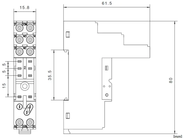 YRTS0626 Pätica so skrutkovými svorkami, pinning 5mm