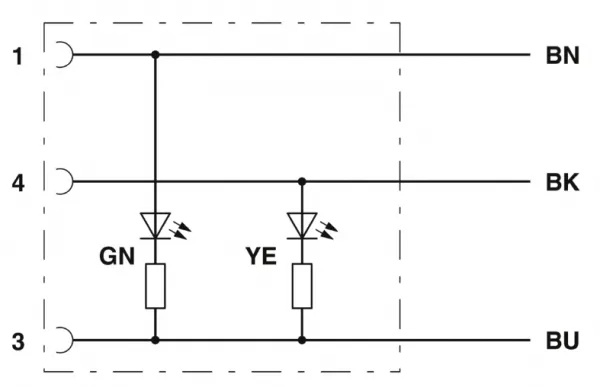 1694402 SAC-3P- 3,0-PUR/M12FR-2L Kábel s konek. M12/3pin, uhlový /voľný koniec kábla, 3m