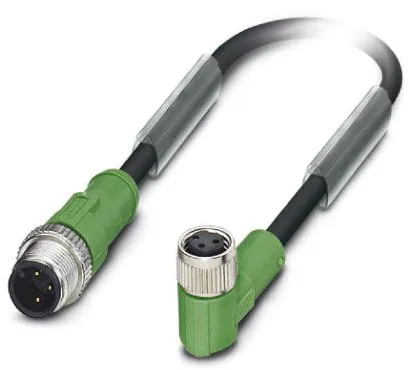 1415530 SAC-3P-M12MS/0,3-PVC/M 8FR Kábel s konektorom M12/M8 3pin/3pin,priamy/uhlový, 0,3m