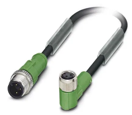 1668852 SAC-3P-M12MS/1,5-PUR/M 8FR Kábel s konek. M12/M8, 3pin/3pin,priamy/uhlový, 1,5m