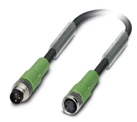 1681907 SAC-3P-M 8MS/ 0,3-PUR/M 8FS Kábel s konek. M8/M8, 3pin/3pin,priamy/priamy, 0,3m