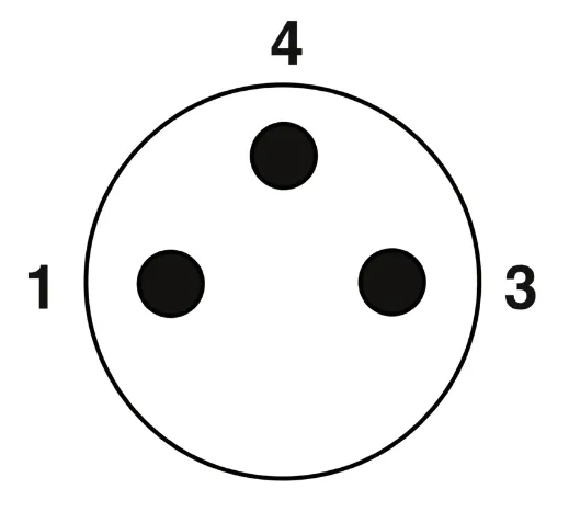 1682391 SAC-3P-M 8MR/0,6-PUR/M12FS Kábel s konek.M8/M12, 3pin/3pin,uhlový/priamy, 0,6m